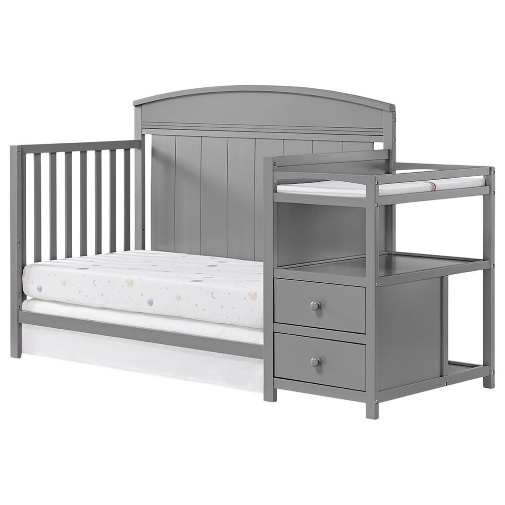 Oxford Baby Pearson Crib and Changer in Dove Gray, , large