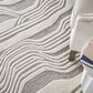 Feizy Kimball Gray and Ivory 5" x 8" Area Rug, , large