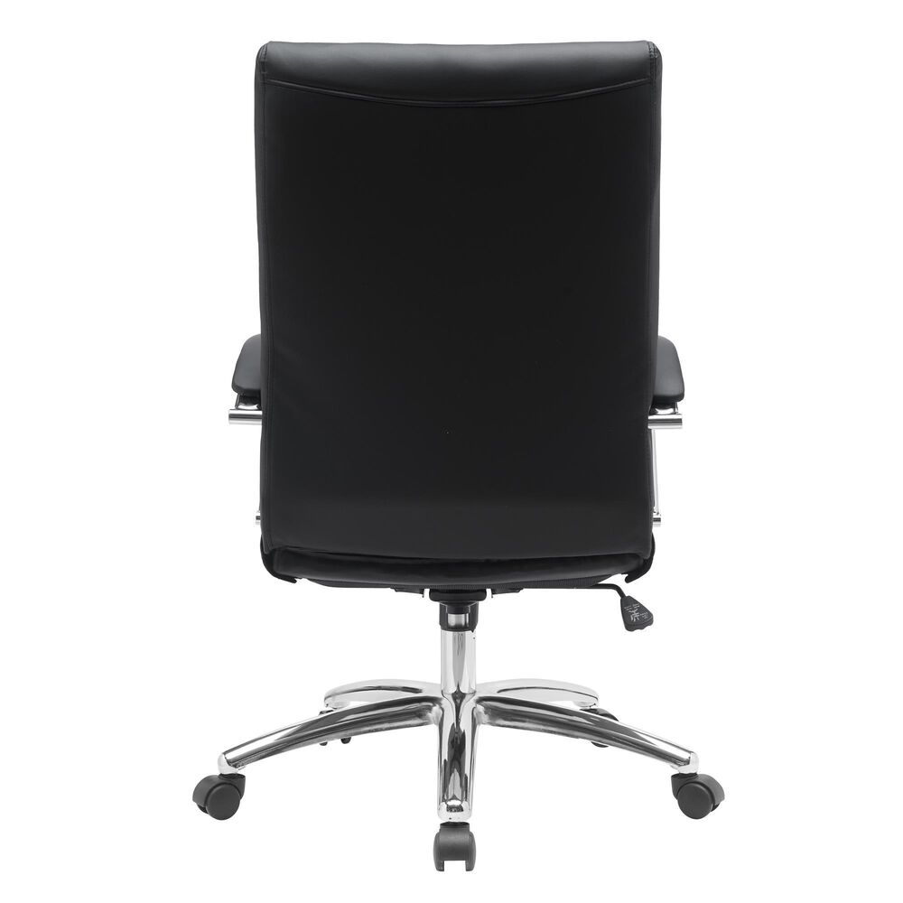 Global Seating Bonded Leather Executive Chair in Black, , large
