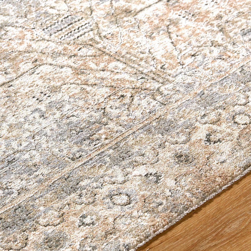 Surya Poetry Cream, Light Slate, Sage, Light Sage, Tan and Slate 2'7" x 7'3" Runner, , large