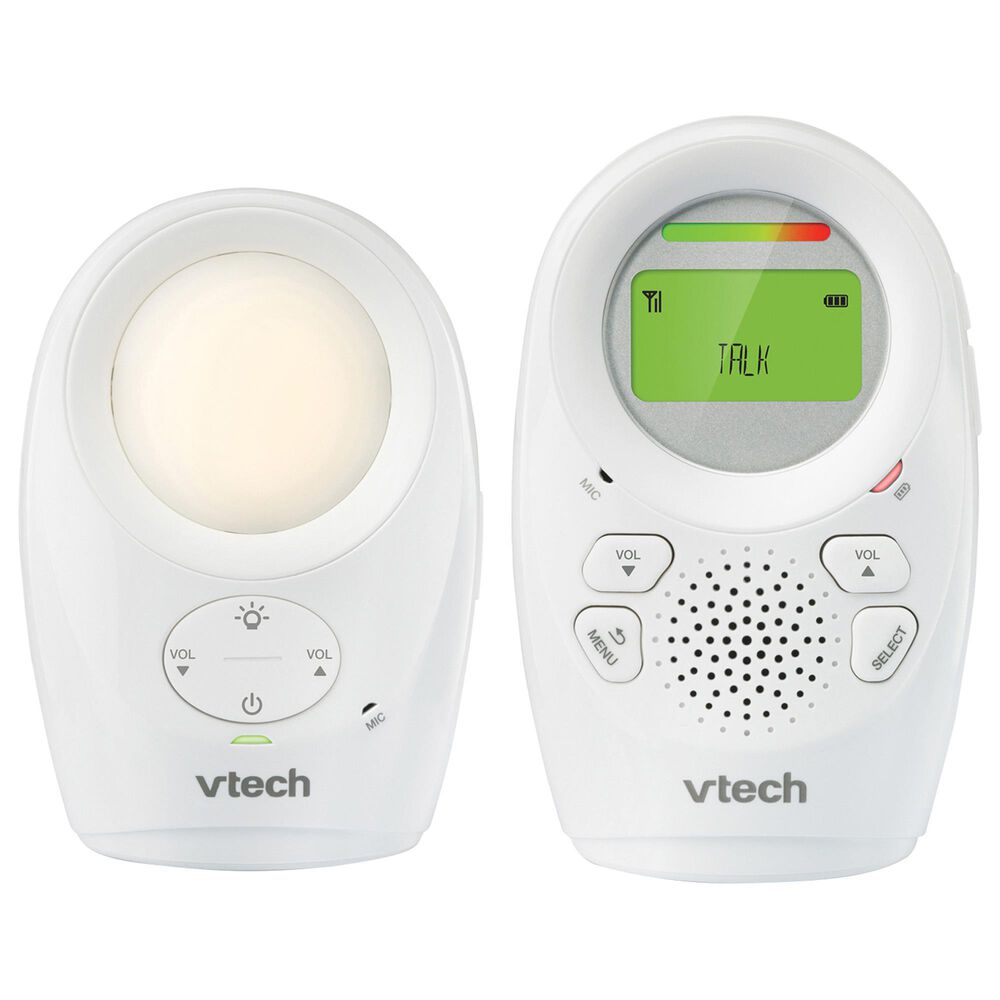 Vtech Digital Audio Baby Monitor with Enhanced Range in White (1 Parent Unit) NFM