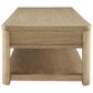 Ashley Rencott Rectangular Coffee Table in Light Brown, , large