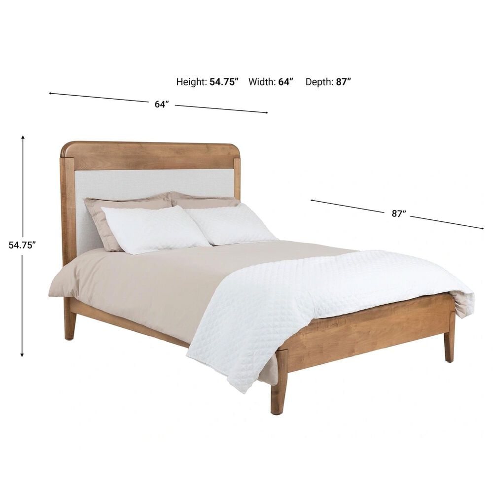 Archbold Furniture Warren 3-Piece Queen Platform Bedroom Set with Two Nightstands in Harvest, , large