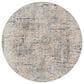 Surya Cardiff CDF-2301 Light Gray, Charcoal, Light Beige, Tan and Dark Blue 6"7" Round Area Rug, , large