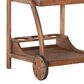 Linon Home Decor Catalan Patio Trolley Cart in Warm Acorn, , large