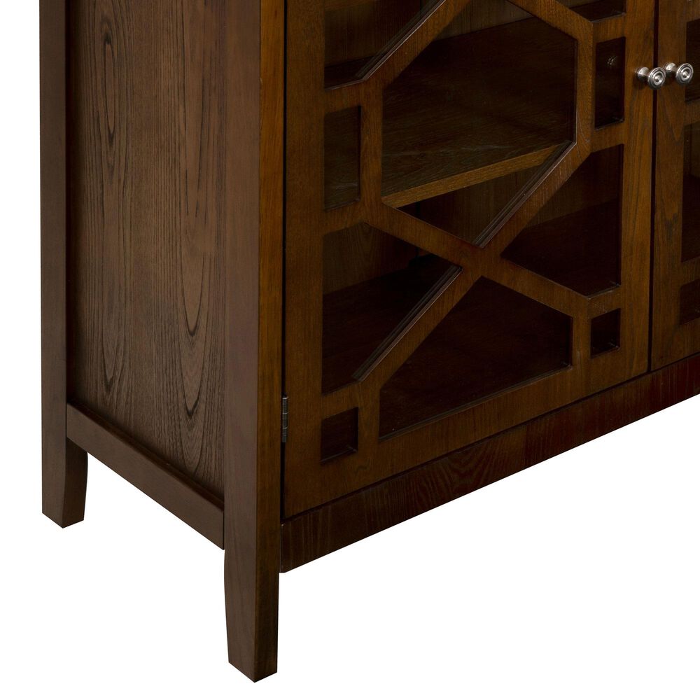 Linon Home Decor Fetti Large Cabinet in Brown, , large