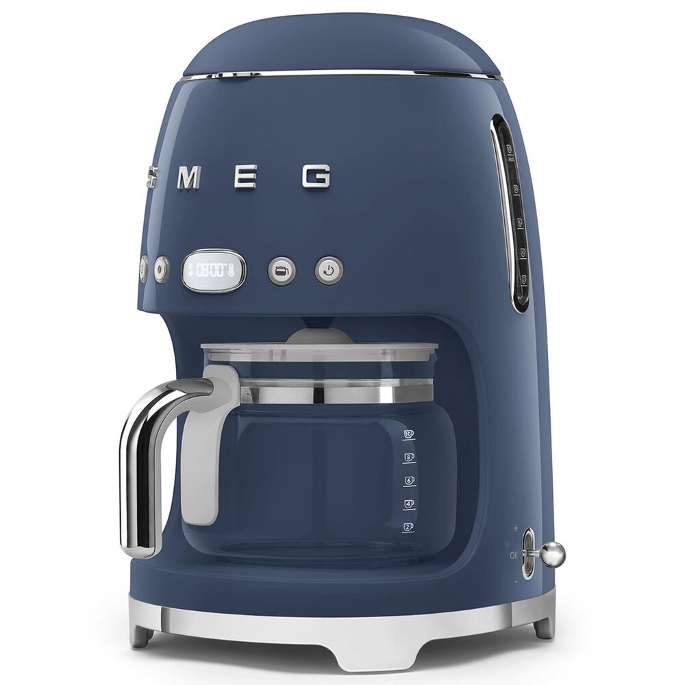 SMEG 47 Oz Drip Filter Coffee Machine in Navy Blue, , large