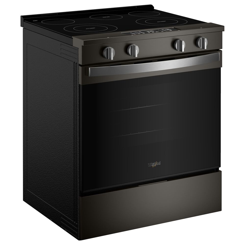 Whirlpool 30" Electric Smart Range in Black-on-Stainless Steel, , large