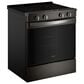 Whirlpool 30" Electric Smart Range in Black-on-Stainless Steel, , large