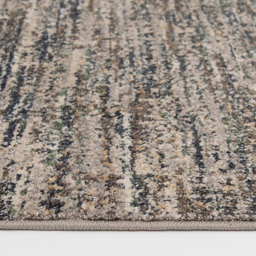Central Oriental Minerva Mitch 7&#39;10&quot; x 9&#39;10&quot; Storm and Vintage Blue Area Rug, , large