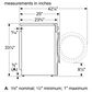 Bosch 800 Series 24" Condenser Tumble Dryer in White, , large