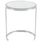 Maple and Jade 3-Piece Round Nesting Accent End Table Set in Silver, , large