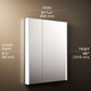 Kohler Maxstow 32" x 40" Lighted Medicine Cabinet in Dark Anodized Aluminum, , large