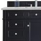 James Martin Vanities Brittany 48" Single Bathroom Vanity in Victory Blue with 3 cm Victorian Silver Quartz Top and Rectangular Sink, , large