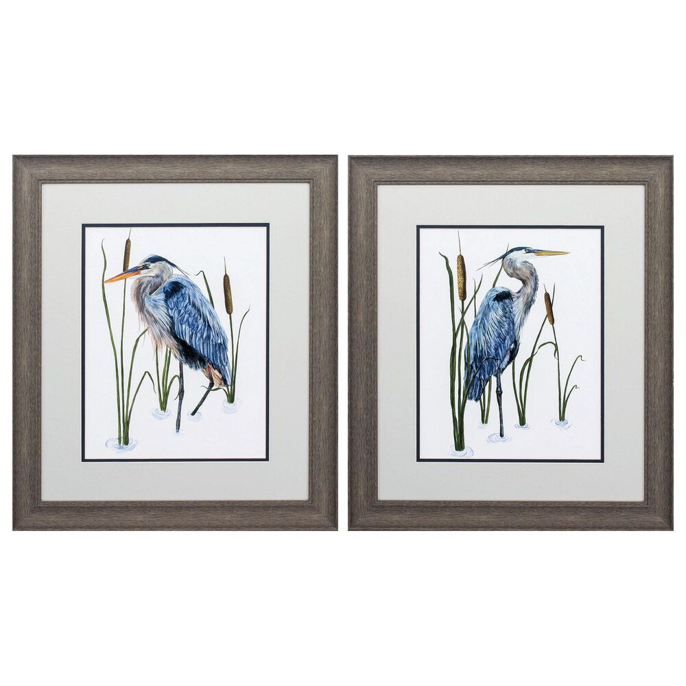 Propac "Beside the Lake" Wall Art in Blue (Set of 2), , large
