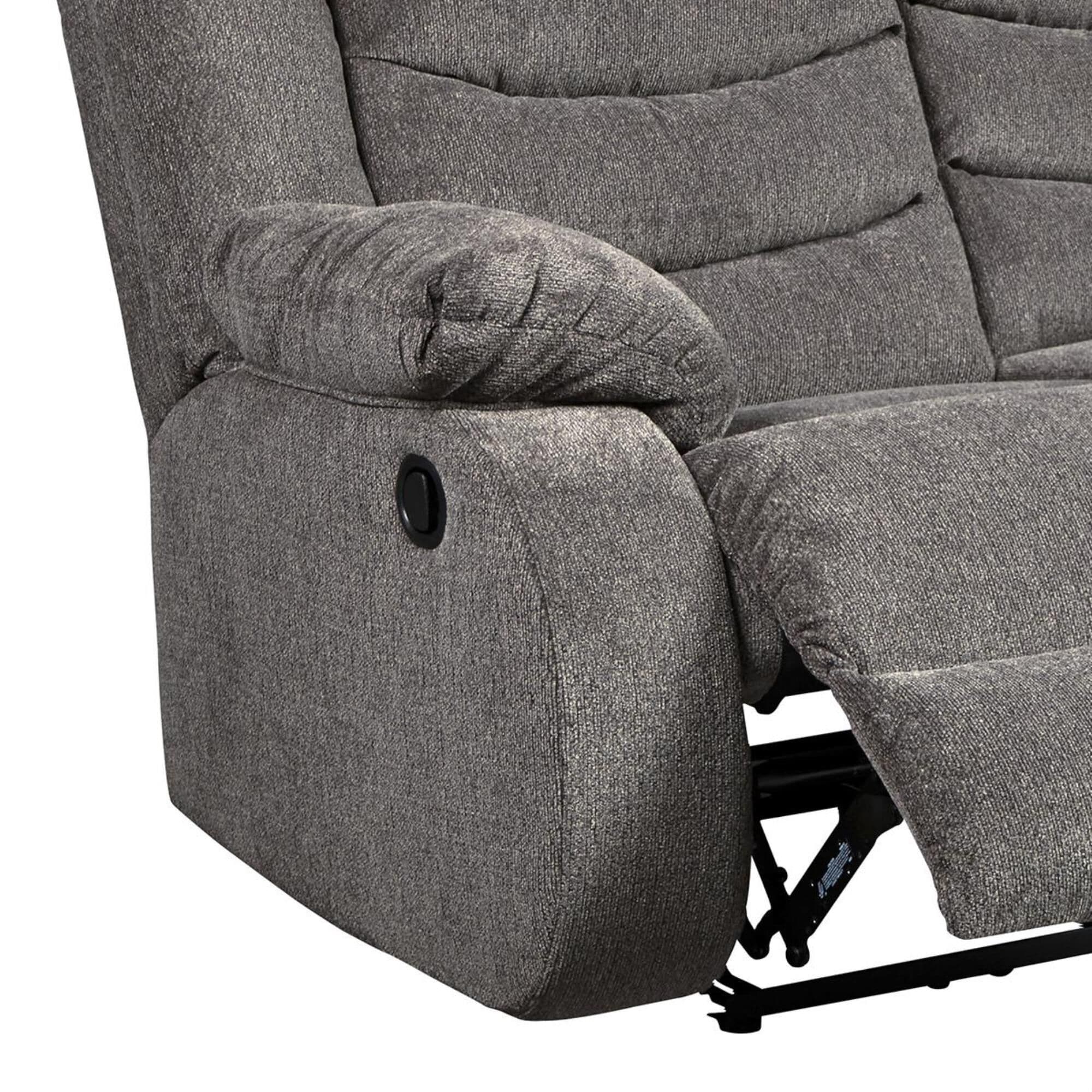 Ashley tulen outlet gray reclining loveseat