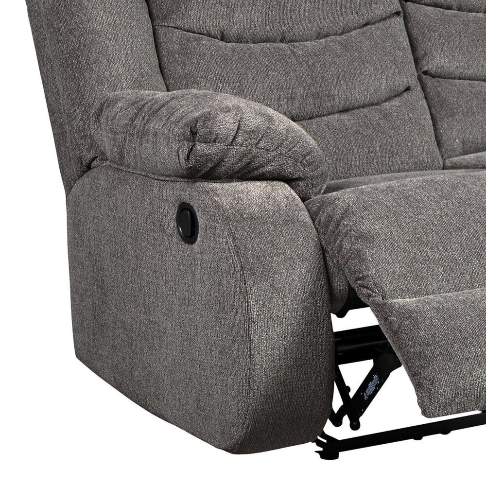 Ashley Tulen Reclining Loveseat in Gray, , large