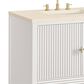 James Martin Vanities Myrrin 36" Vanity in Bright White with 3 cm Eternal Marfil Quartz Top, , large