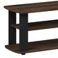 HOMLUX 43.3" Modern Entertainment Center TV Stand in Columbia Walnut and Black, , large