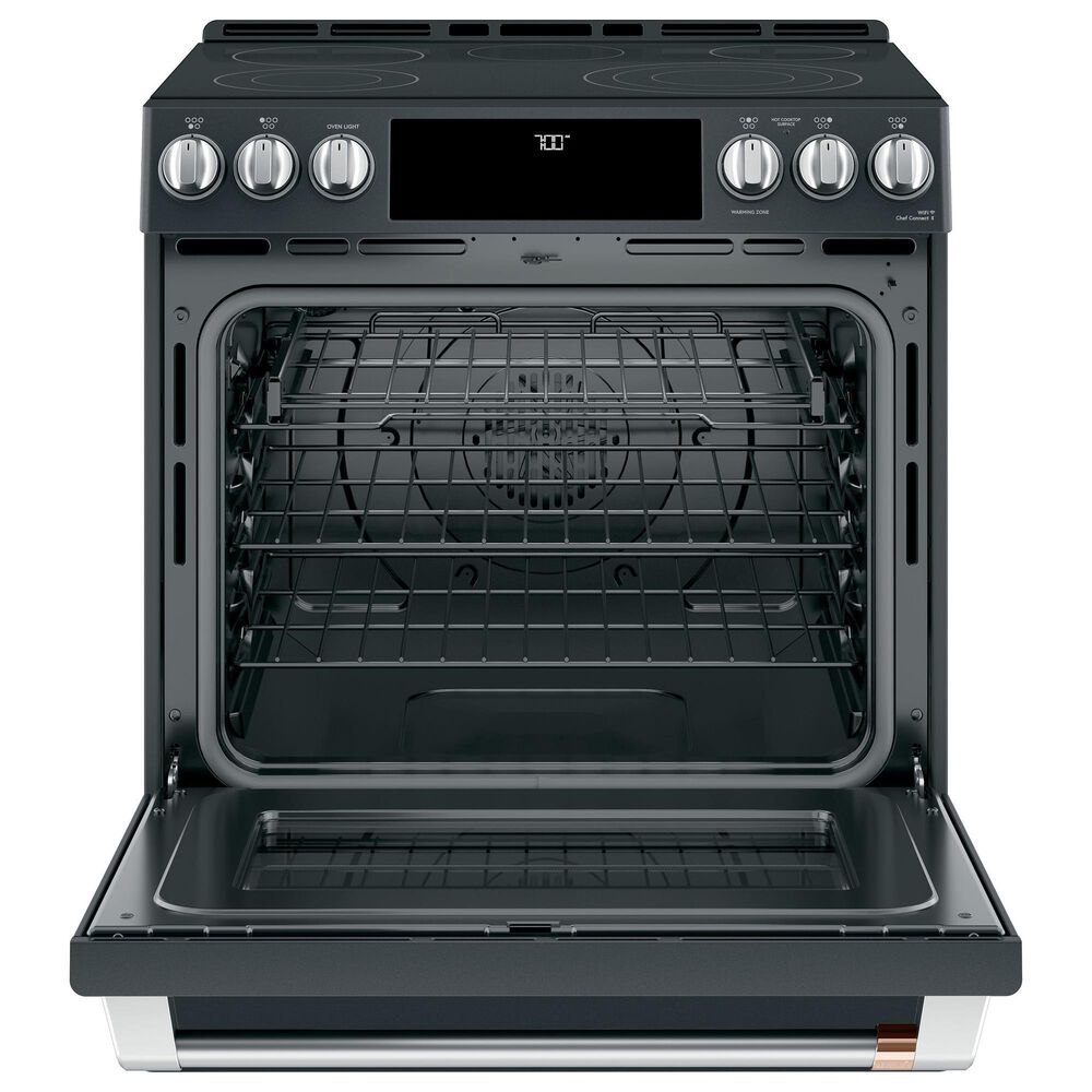 Cafe 4pc Kitchen Package with Refrigerator, Range, Microwave, and Dishwasher in Black, , large