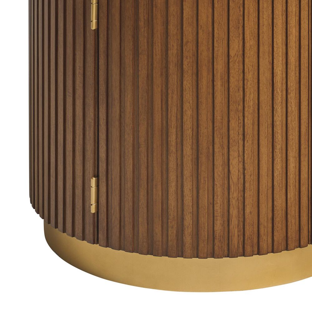 Lexington Furniture La Costa Avenida End Table in Anticato, Sierra Tan and Satin Gold, , large
