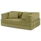 Jaxx Unsofa Stationary Loveseat in Moss Green, , large