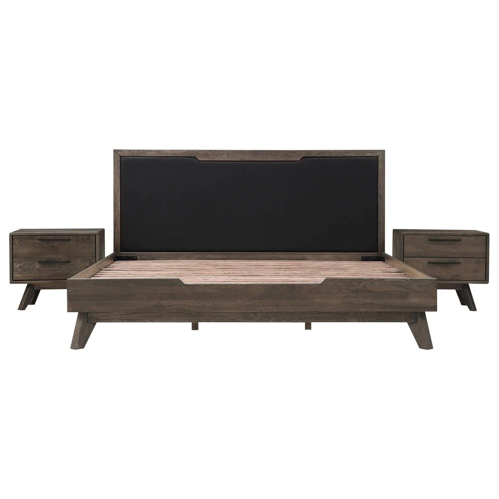 Blue River Astoria 3-Piece King Bed Set in Dark Brown, , large