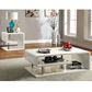 Furniture of America Appel 2-Piece Occasional Table Set in White and Chrome, , large