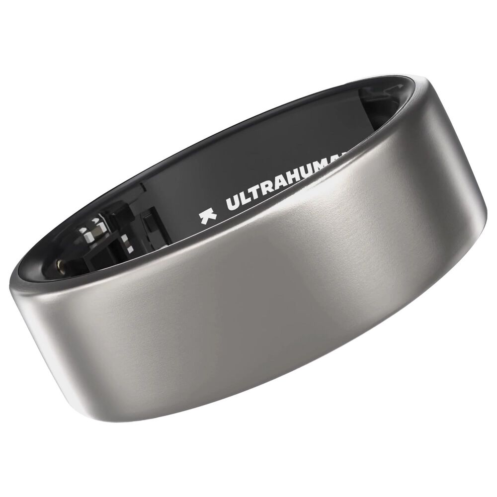 Ultrahuman Ring Air Size 11 Activity Tracker in Raw Titanium, , large