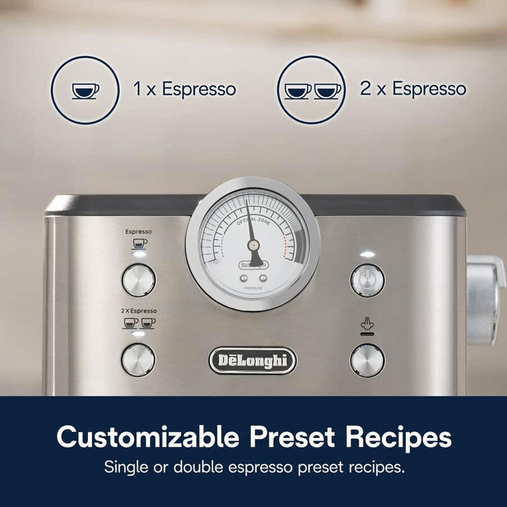 DeLonghi Linea Classic 57 Oz Espresso Machine in Metal, , large