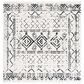 Safavieh Tulum TUL268D 6"7" Square Ivory and Black Area Rug, , large