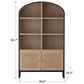 37B Pietro Tall Cabinet in Black Brushed and Natural, , large