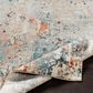 Surya Pune Deep Teal, Sky Blue, Light Beige, Tan, Dark Brown and Burnt Orange 6"7" x 9"6" Area Rug, , large