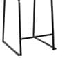 Lumisource Mason Mara Counter Stool with White Cushion in Black and Walnut (Set of 2), , large