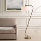 Uttermost Irwin Floor Lamp in Antique Brass and Dark Bronze, , large
