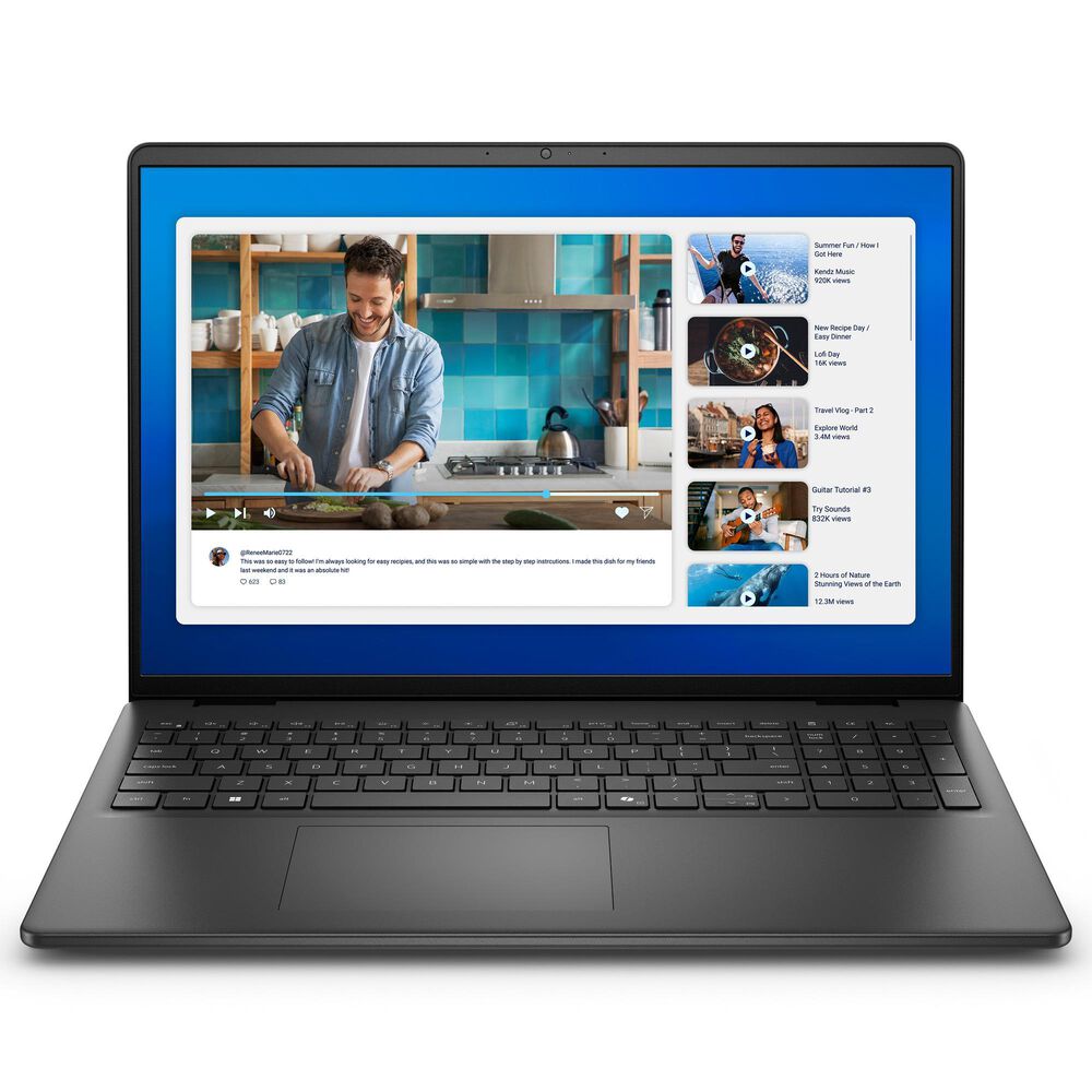 Dell Technologies 16" FHD+ Touchscreen Laptop | Intel Core 5 120U - 16GB RAM - Intel Graphics - 512GB SSD in Carbon Black, , large