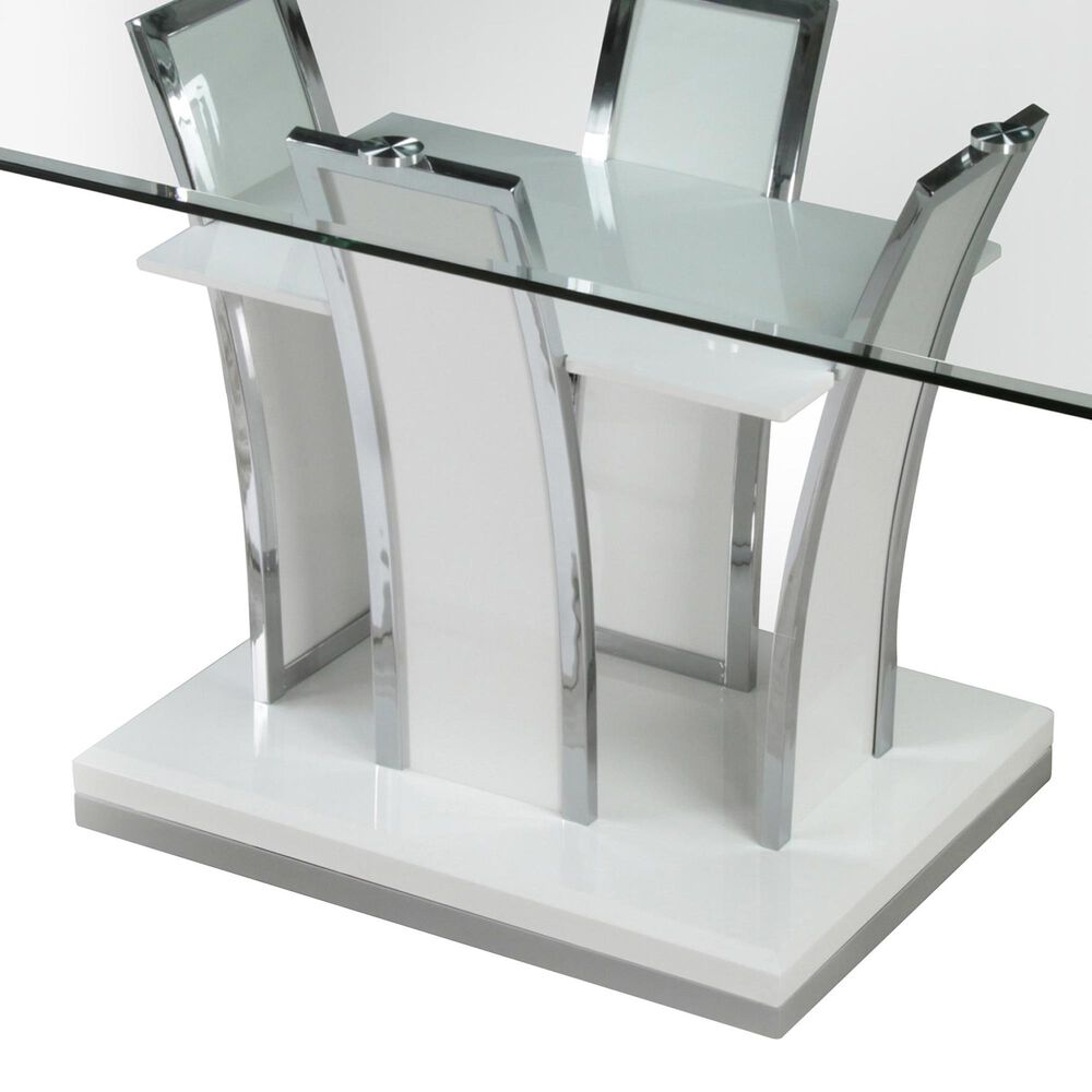 Furniture of America Andrade Dining Table in White - Table Only, , large