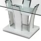 Furniture of America Andrade Dining Table in White - Table Only, , large