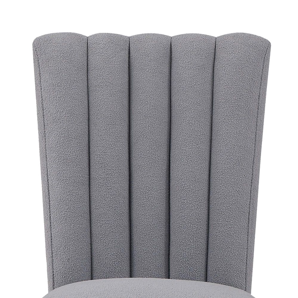 Global Furniture USA Upholstered Dining Side Chair in Grey Fabric, , large