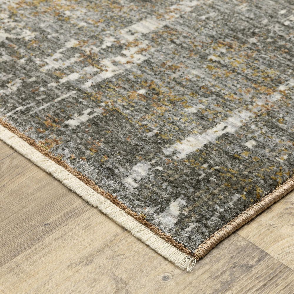 Oriental Weavers Hayden 9&#39;10&quot; x 12&#39;10&quot; Grey and Gold Area Rug, , large