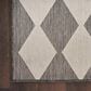 Nourison Positano Geometric Charcoal 7" x 10" Indoor/Outdoor Area Rug, , large