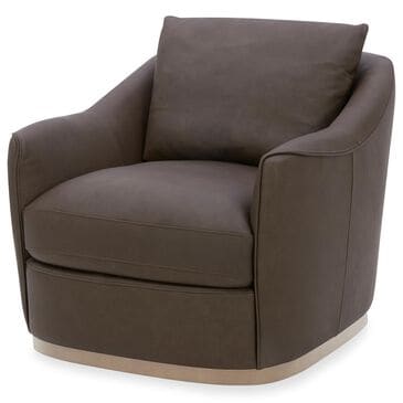 Kuka Home Cooper Swivel Chair in Isla Chocolate, , large
