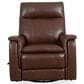 Oxford Furniture Leather Swivel Glider Recliner in Madrid Pecan, , large