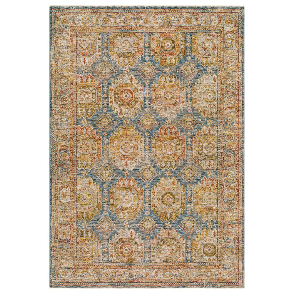 Surya Mona Lisa 10" x 14" Tan, Dark Blue, Mustard, Brick Red, Olive, Sage and Burgundy Area Rug, , large