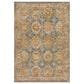 Surya Mona Lisa 10" x 14" Tan, Dark Blue, Mustard, Brick Red, Olive, Sage and Burgundy Area Rug, , large