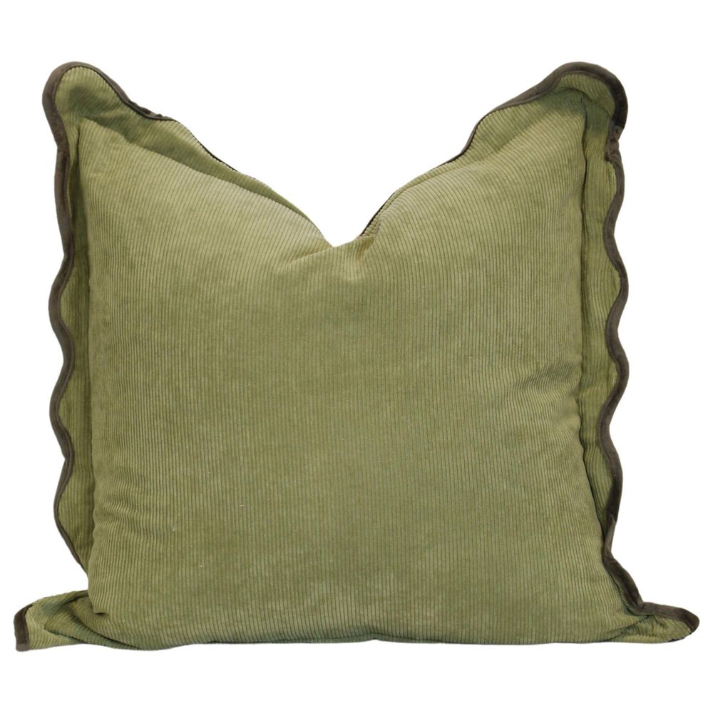 Flair Industries 22" Square Throw Pillow in Green, , large