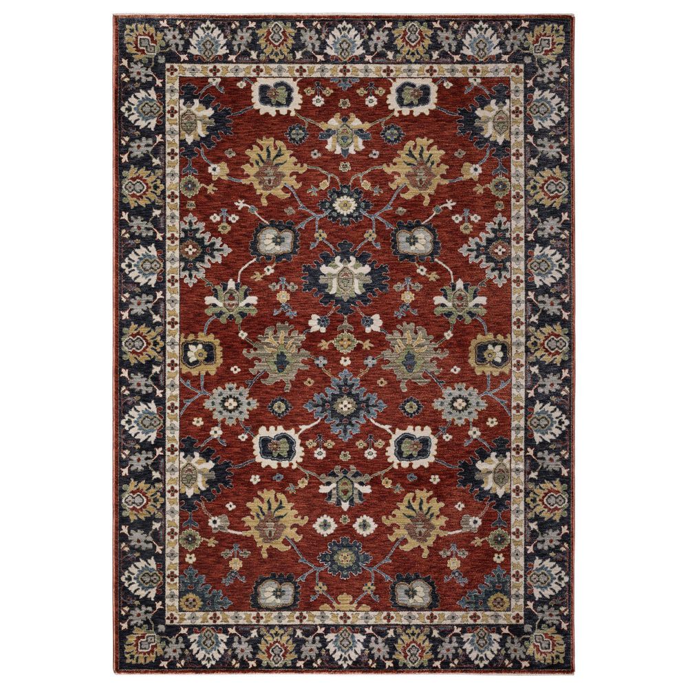 Oriental Weavers Eliana ELI12 Red and Blue 6"7" x 9"6" Area Rug, , large