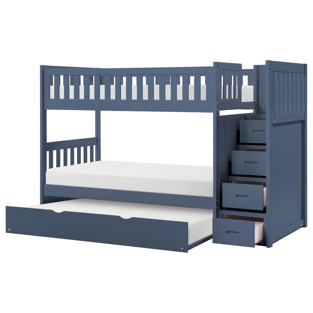 Homelegance Twin/Twin Step Bunk W/ Trundle, , large