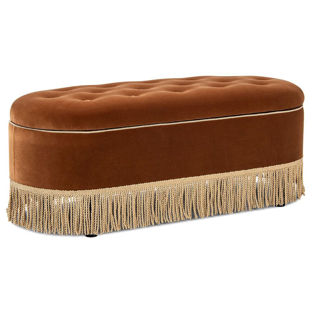 Jennifer Taylor Home Melinda Storage Bench in Burnt Orange, , large