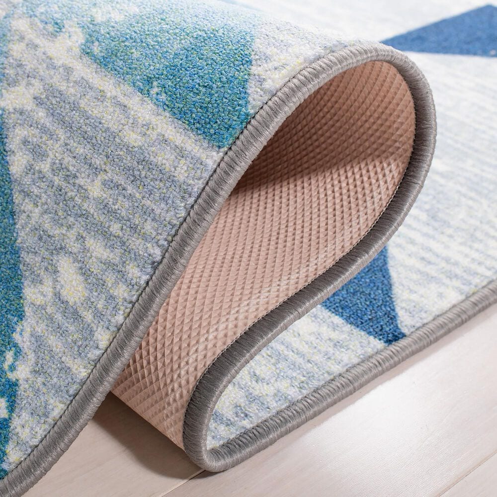 Safavieh Kids Playhouse KPH222F 6&#39;7&quot; x 9&#39; Grey and Blue Rug, , large